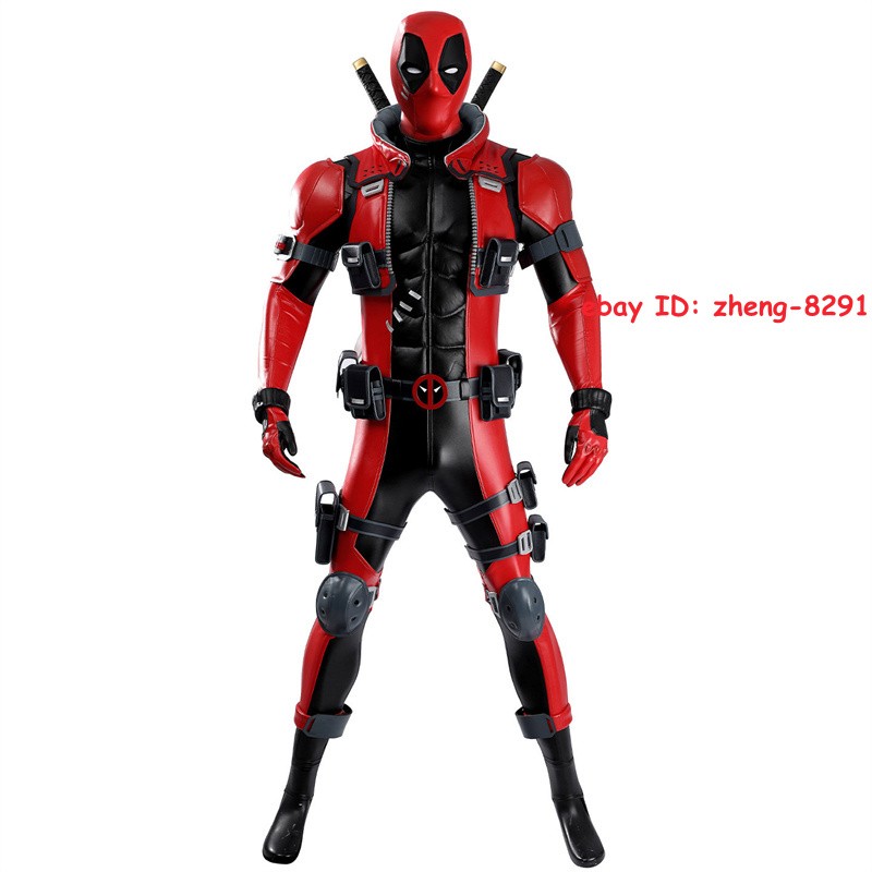 Marvel Rivals Deadpool Cosplay Jumpsuit Outfit Halloween Costume Full Set Mask