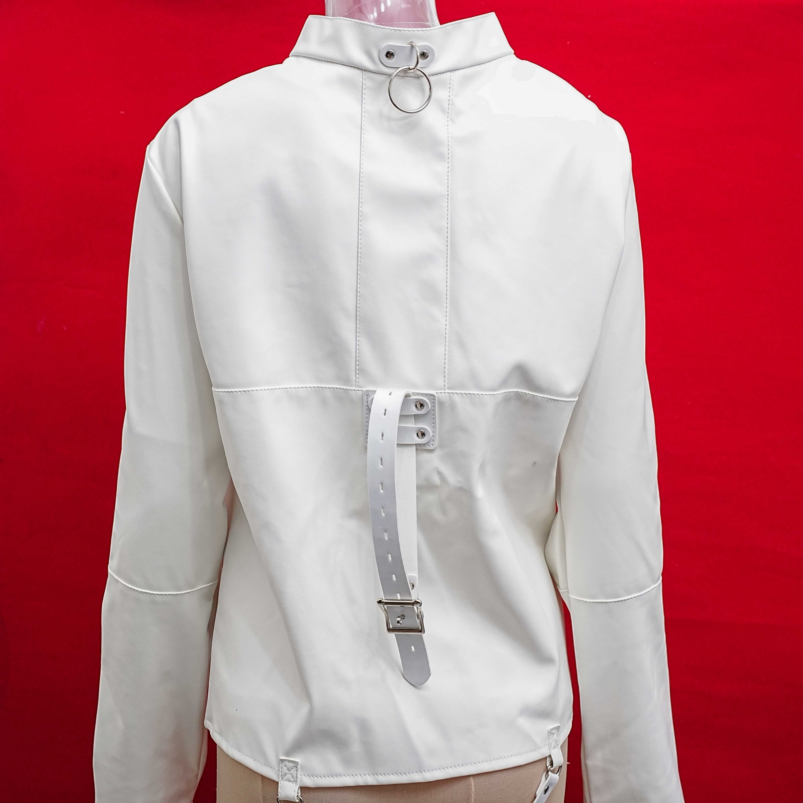 US Asylum Straitjacket Straight Jacket Costume Body Harness Armbinder Clubwear