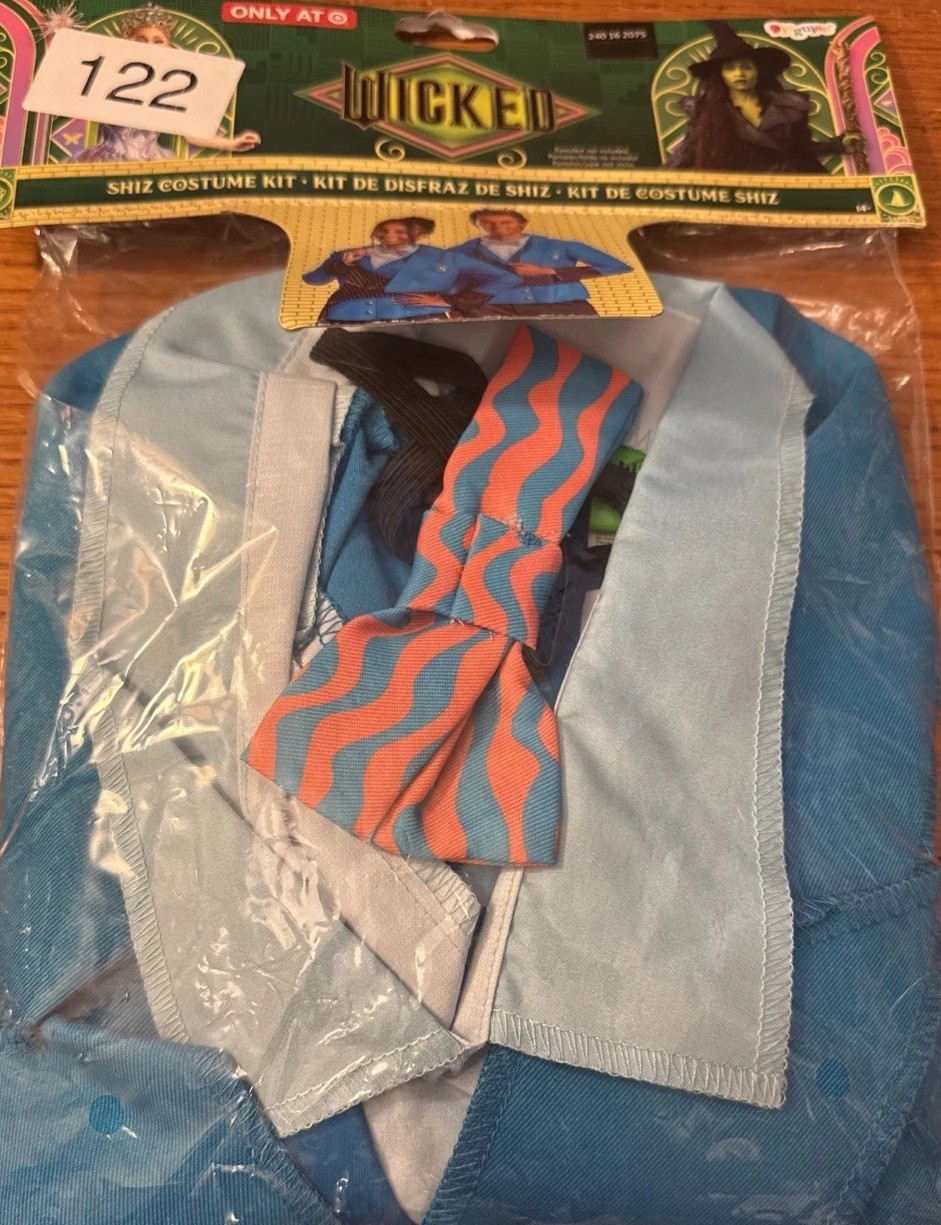 Wicked Shiz Adult Costume Accessories Kit: Jacket/Shirt & Bow Tie | One Size NEW