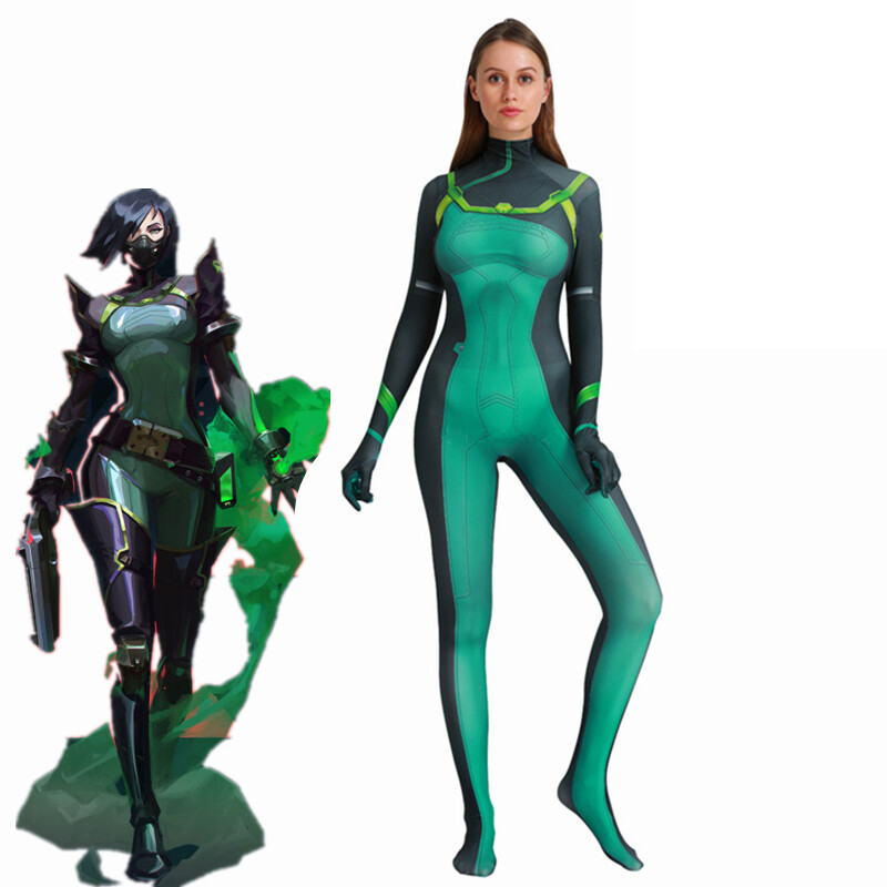 Adult Kid Viper Cosplay Jumpsuit Game Valorant Zentai Costume Bodysuit Party Cos