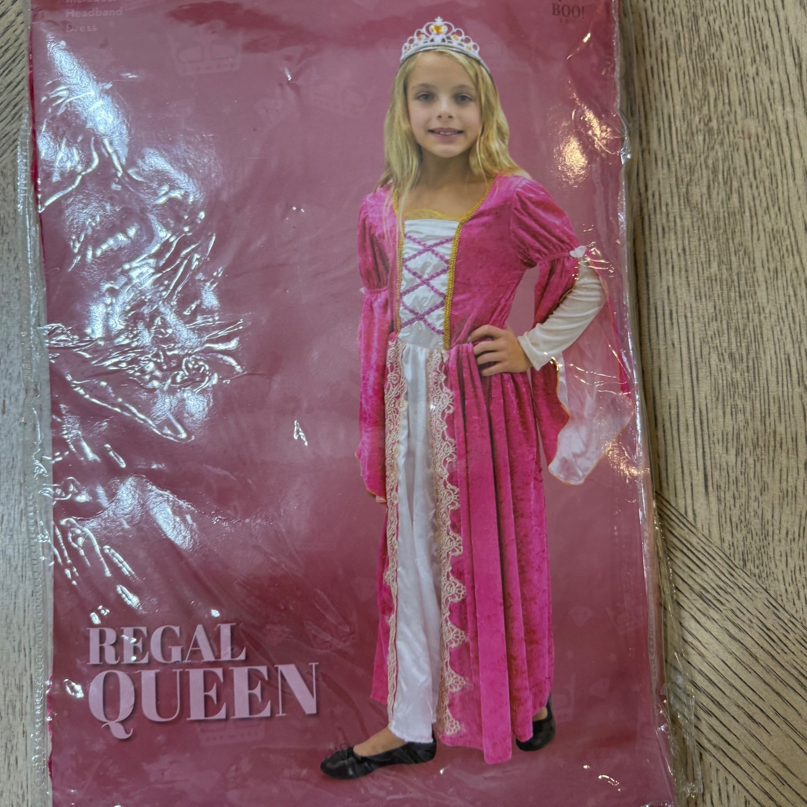 New Boo! Inc Kids 5-6 Regal Queen Costume Halloween Dress Up Pretend Play New