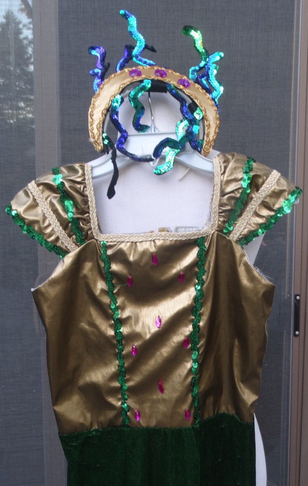 Chasing Fireflies Wishcraft 4-pc MEDUSA Dress-Up Costume Halloween Girls Sz 8