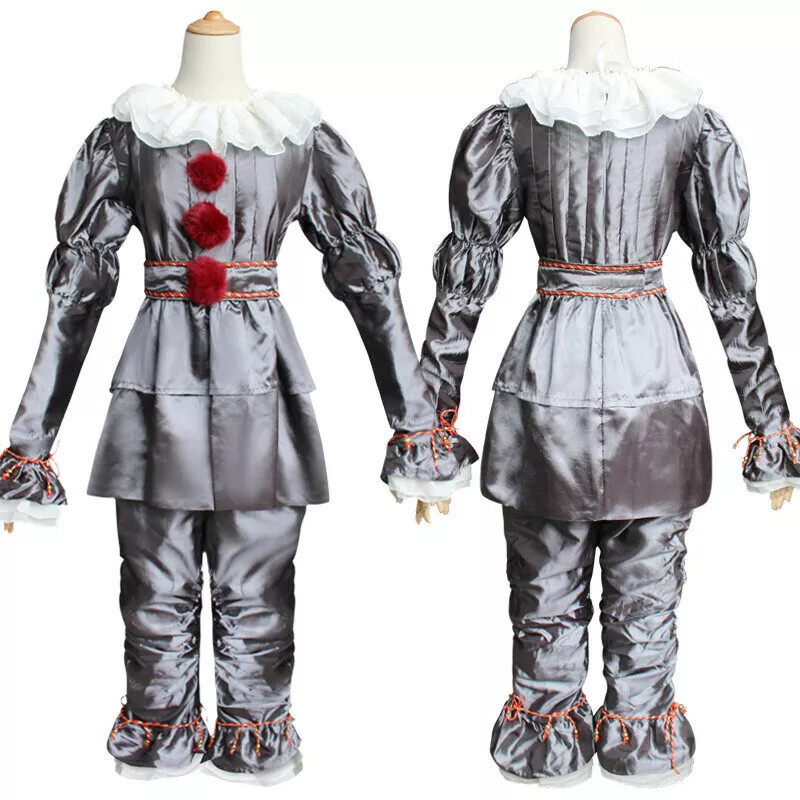 Movie It Chapter Pennywise Cosplay Costume Clown Halloween Costume Adults Suit