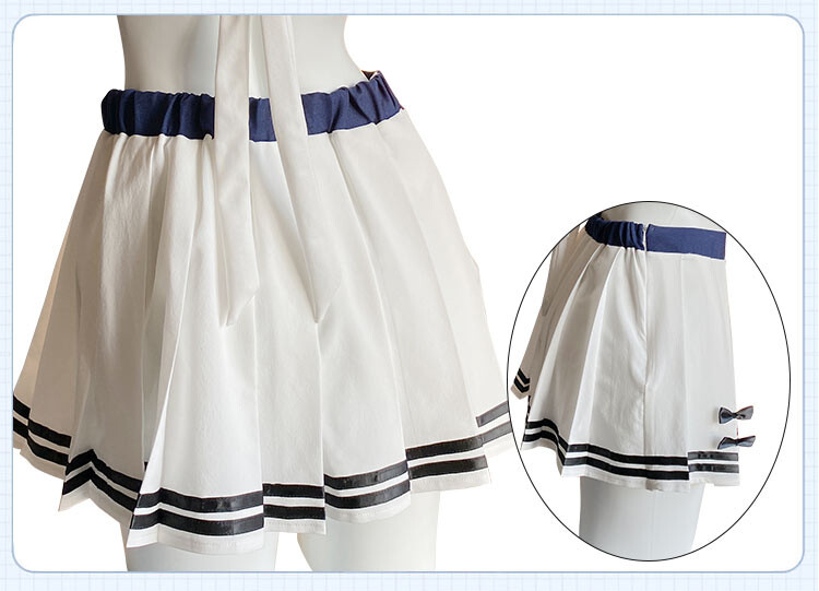 School Girl Uniform Kawaii Navy Collar Tops Skirt Set Role Play Party Costumes