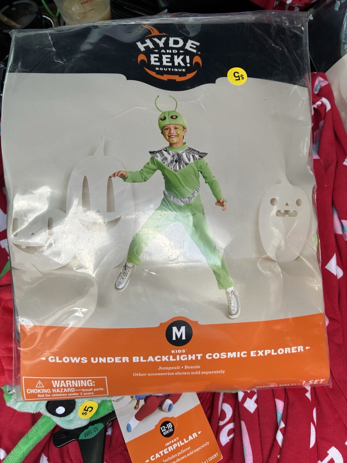 Hyde and Eek! Boutique Cosmic Explorer Costume Size M Green/Silver