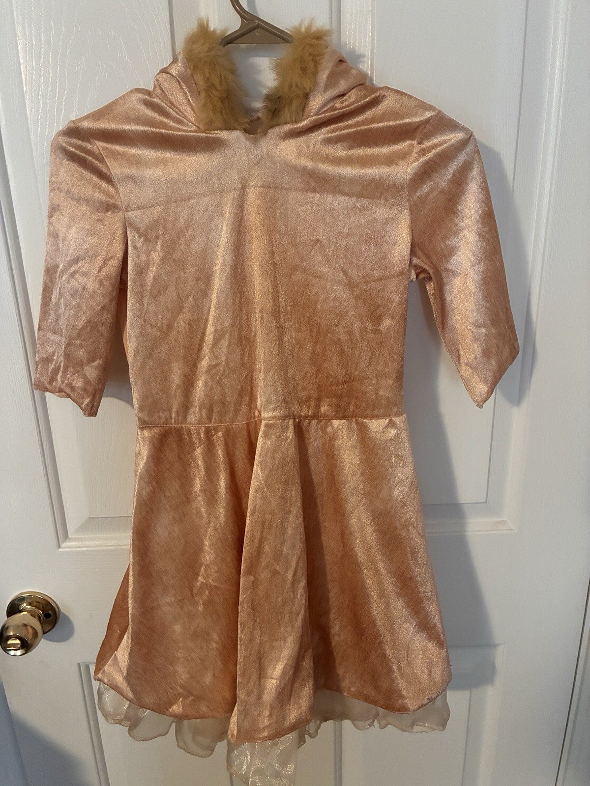 Disney From Nala Lion King Costume Hooded Dress Child Size Medium 8-10