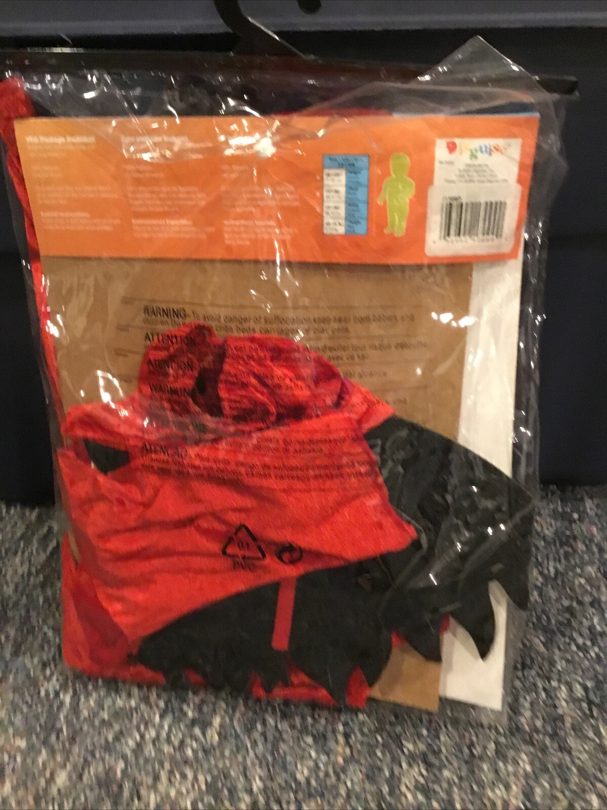 D’little Devil Toddler 12-18 Mos. Costume Tiny Treats Suit Wings Hat EUC