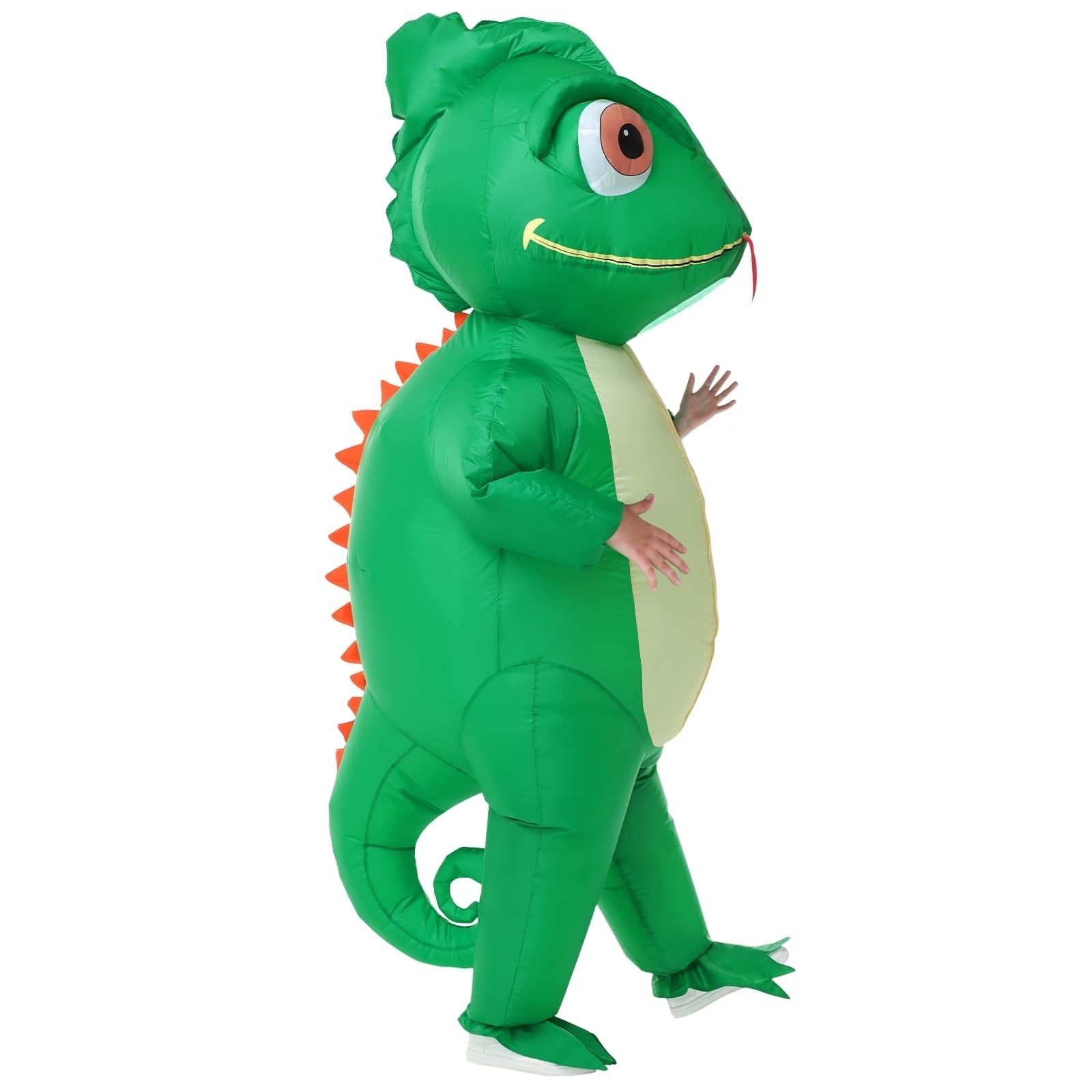 Inflatable Lizard Costume for Kids – Fun Halloween Blow Up Suit for Parties & Co