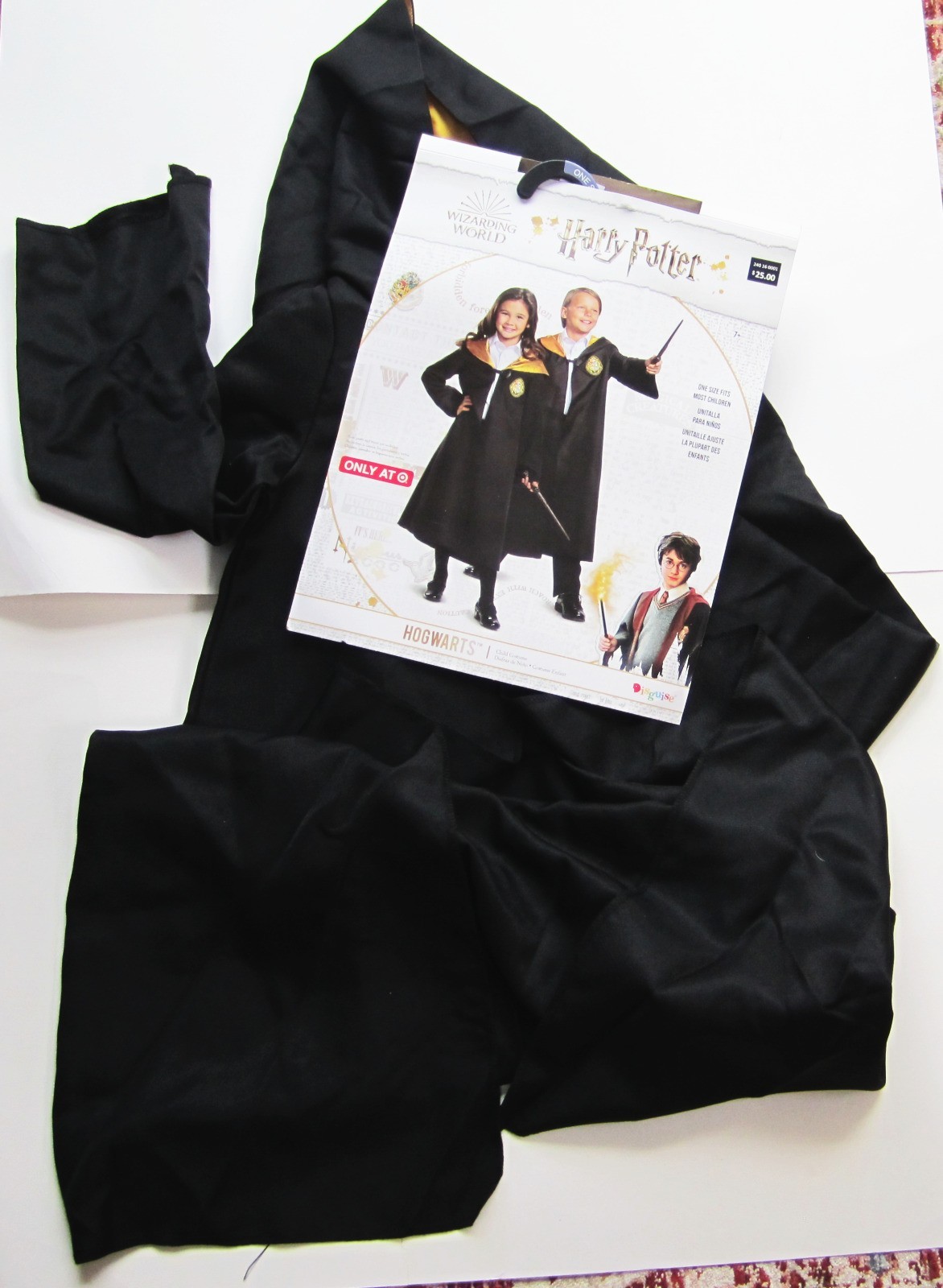 Boys Harry Potter HOGWARTS Robe/Cloak Halloween Costume 1 Size Fits Most NEW