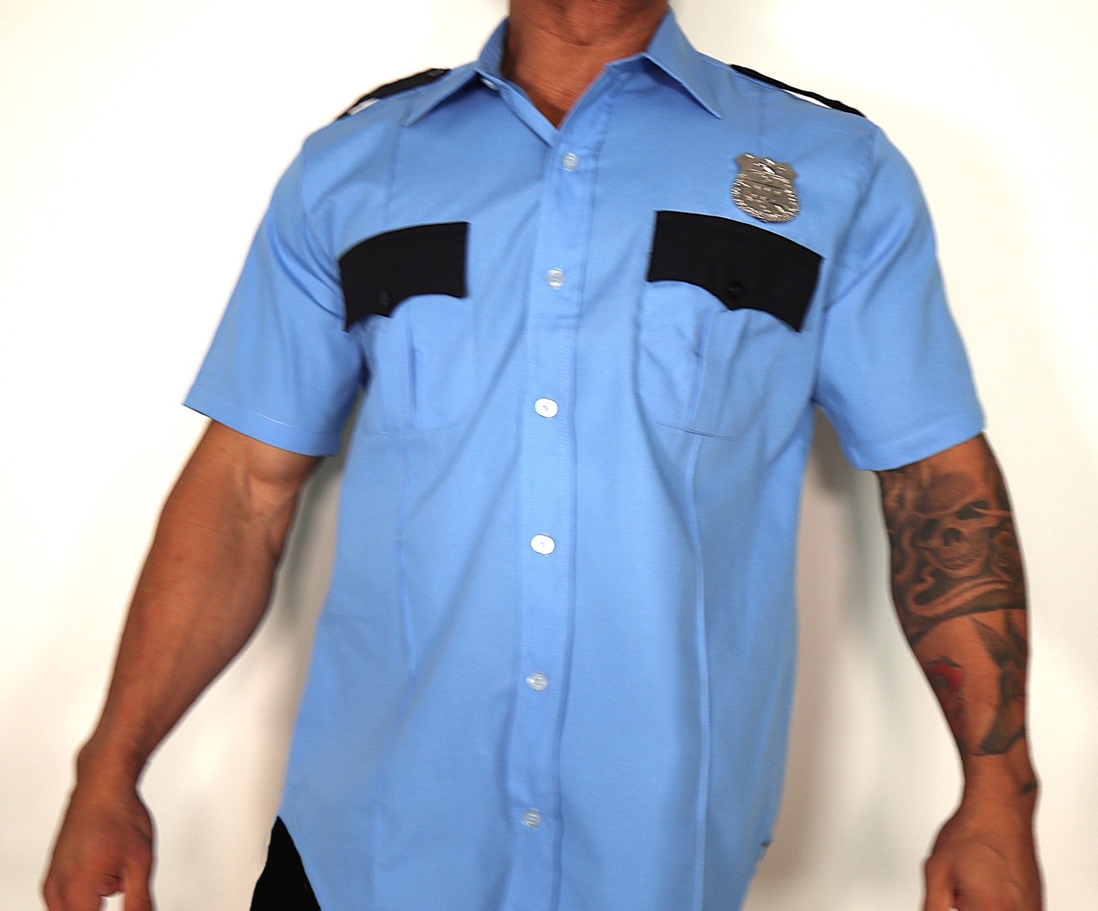 MEN’S POLICE OFFICER COSPLAY COSTUME SHIRT XL