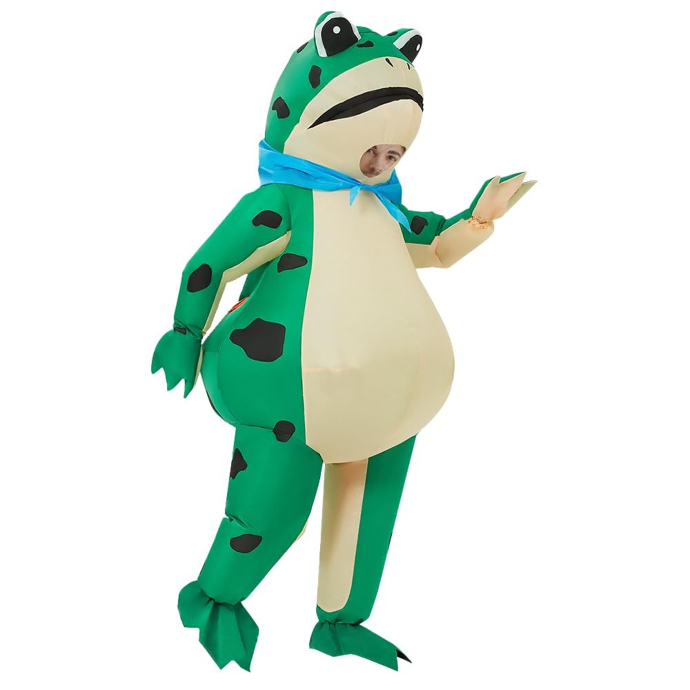 Pekifor Funny Inflatable Frog Costume Blow-up Cosplay Costume for Adult/Birth…