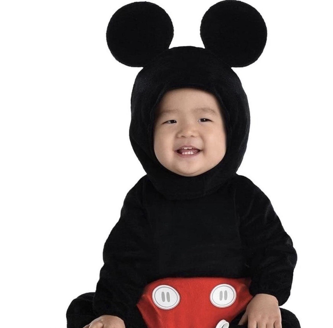 Infant Mickey Mouse Costume 3-6 Months Plush Hooded Halloween Outfit