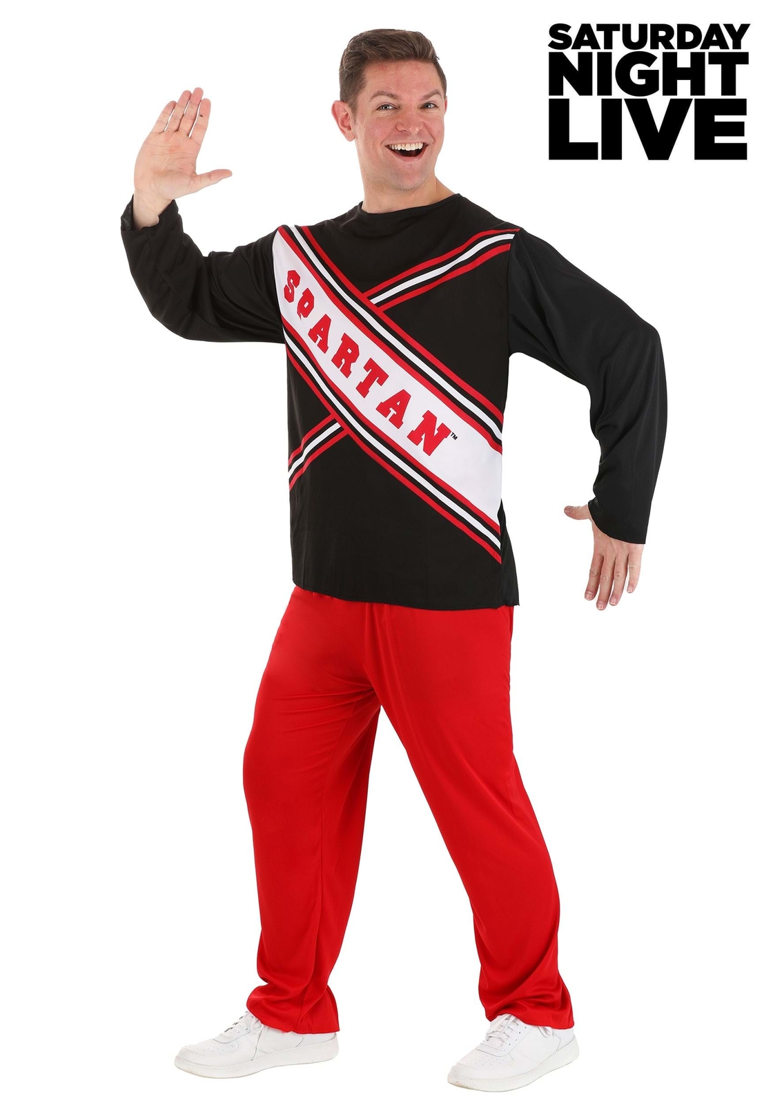 Men’s Saturday Night Live Spartan Male Cheerleader Costume