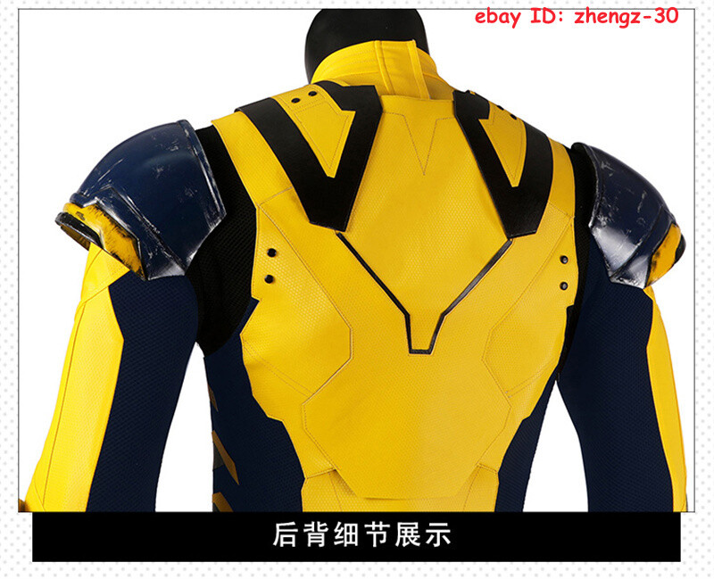2024 New Deadpool & Wolverine Jumpsuit Outfit Cosplay Halloween Costume Full Set
