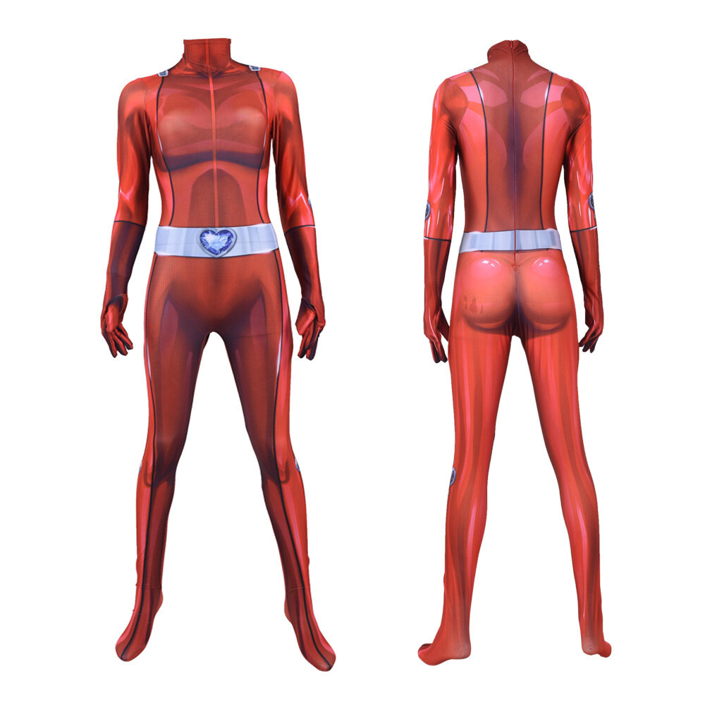 Totally Spies Clover Ewing Alexandra Cosplay Jumpsuit Zentai Costume Bodysuit