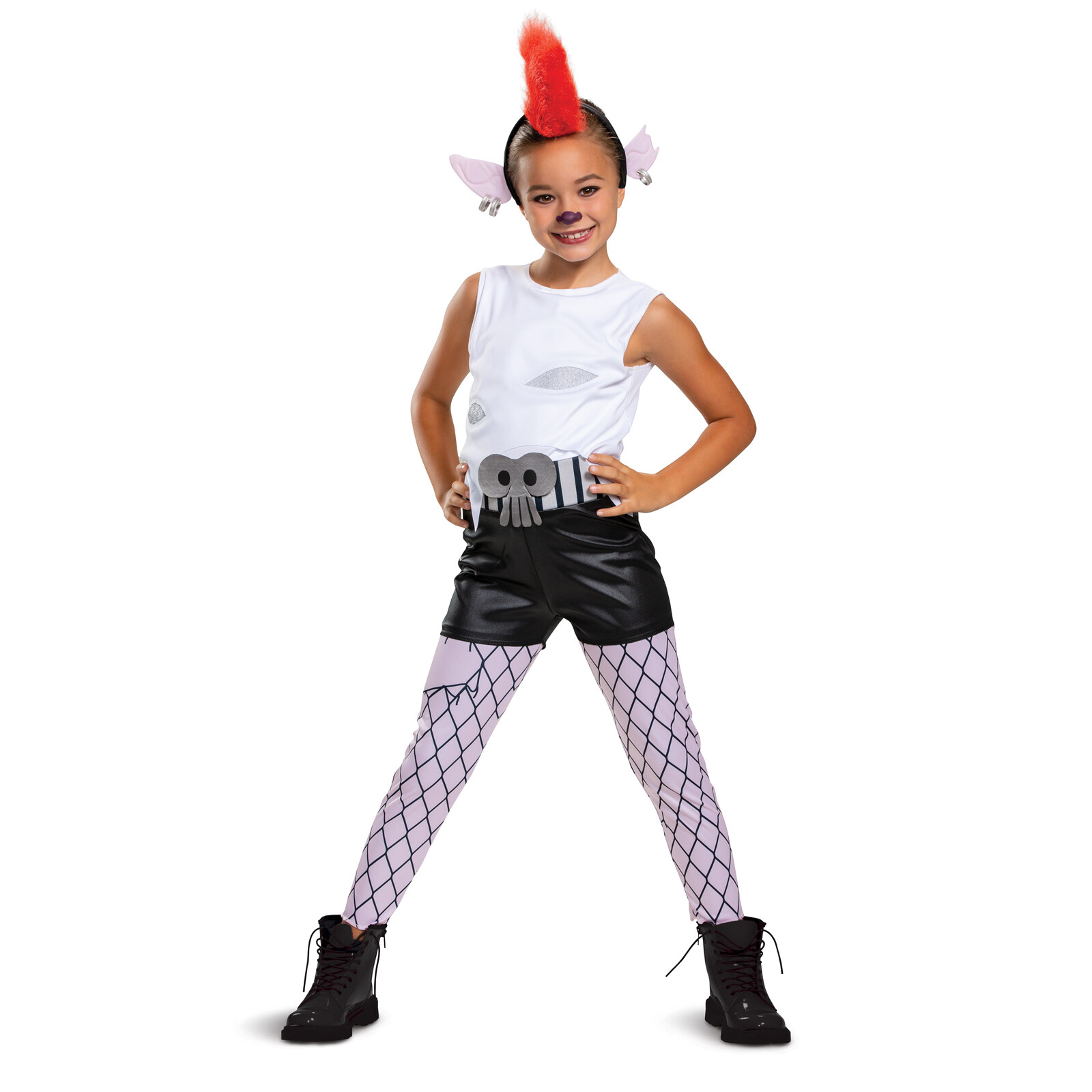 Girls Barb Trolls World Tour Rock Star Costume w Wig Disguise Child XS 3T-4T S 6