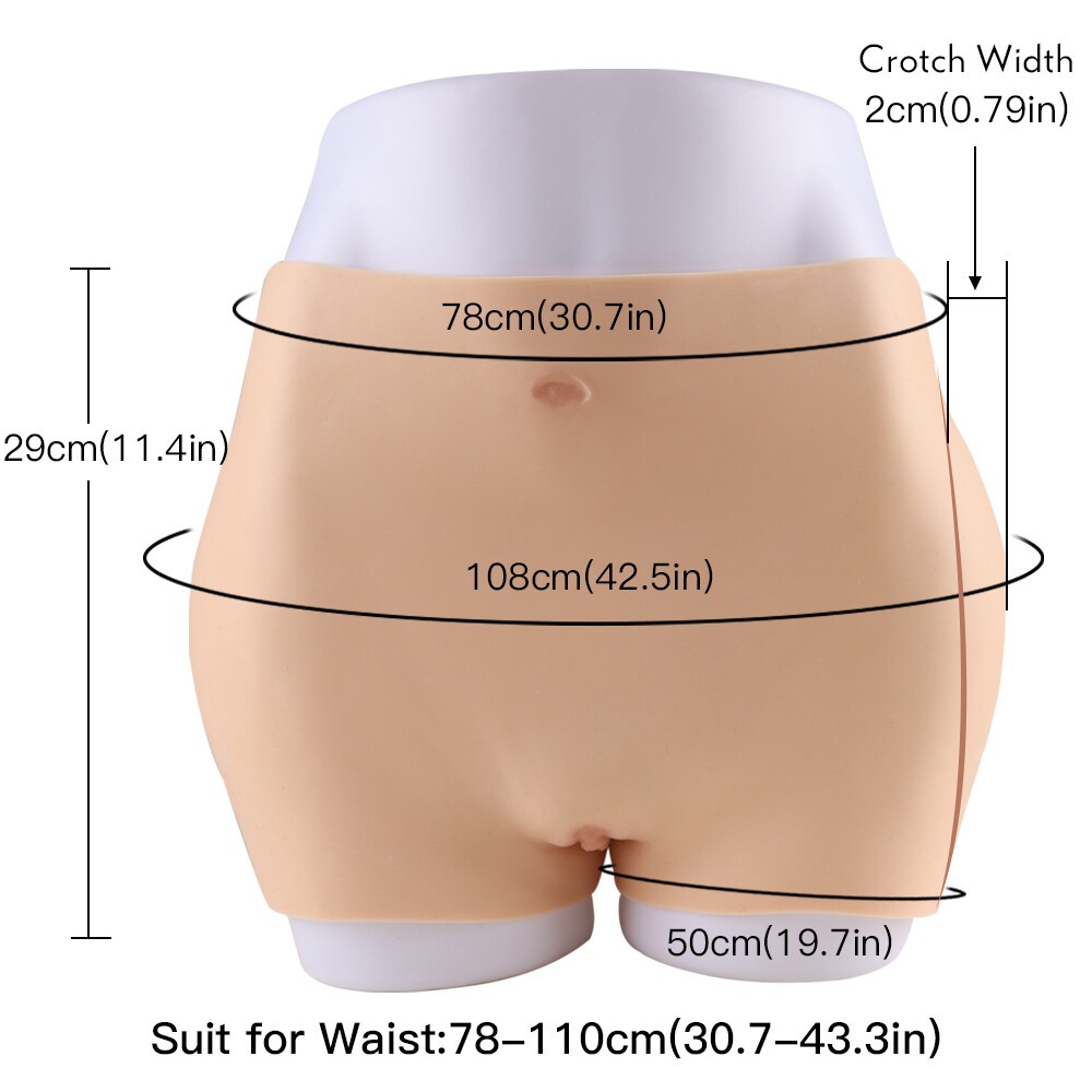 KnowU Silicone Hip Pants Plump Buttocks Panty Underwear Crossdresser Transgender