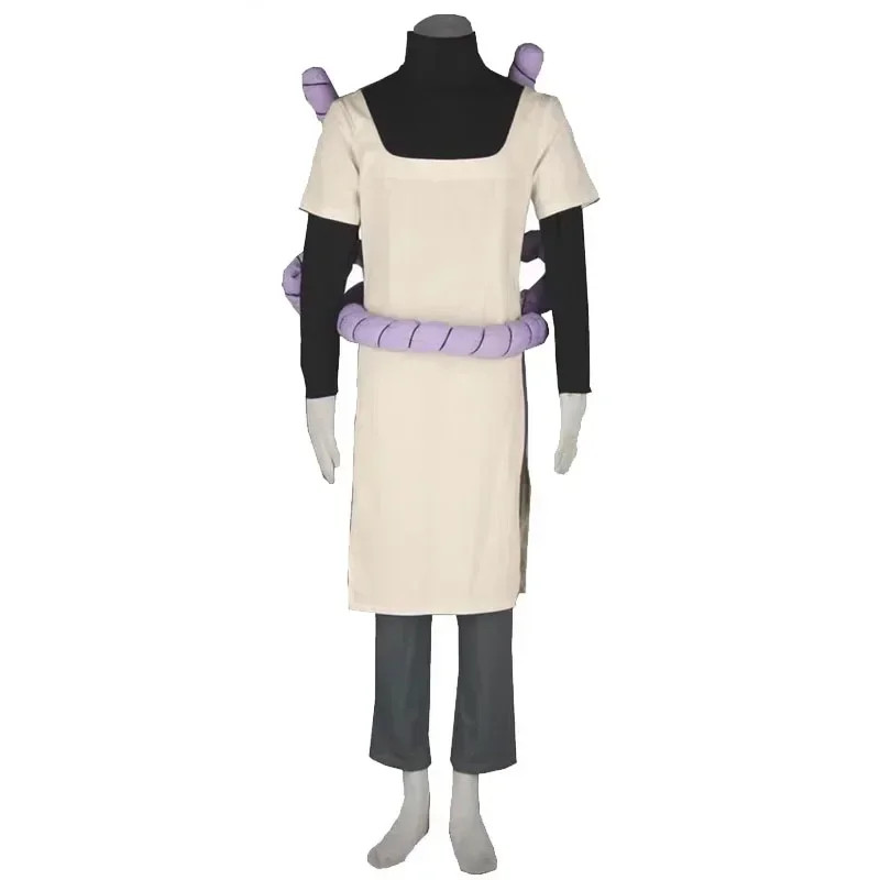 NARUTO: Shippuden Orochimaru Cosplay Costumes Anime Ninja Role Play Wig Outfit
