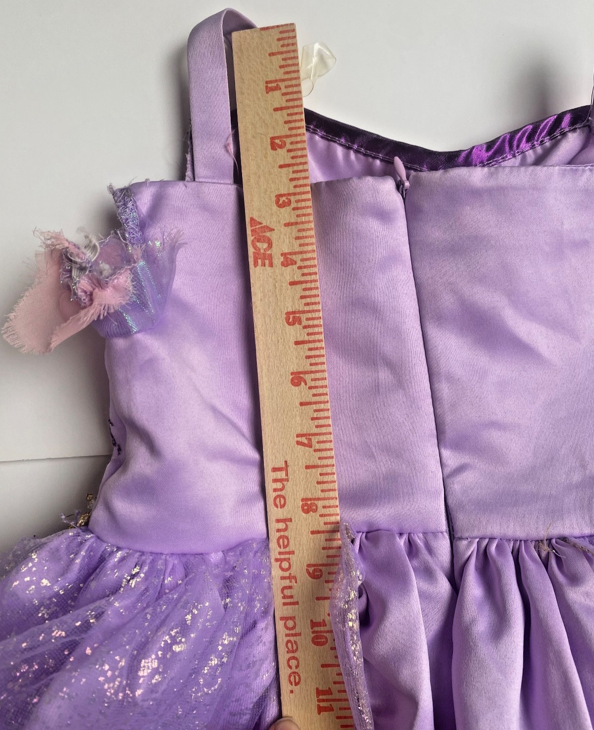 Disney Princess Rapunzel Costume Purple Dress AND Heels Set Child XS 3-4T, READ!