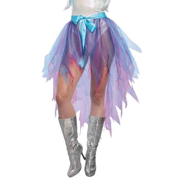 Beauty-Licious-colorful organza skirt high-low hemline by Dreamgirl