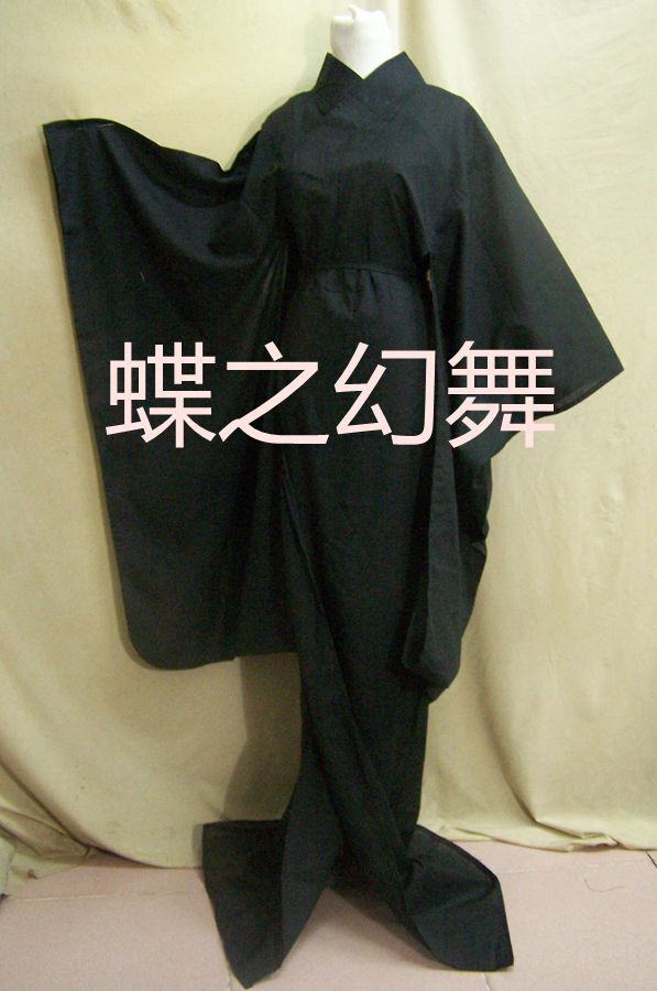 46 Colors Japanese Traditional Womens Cotton Blend Long Furisode Kimono Costume