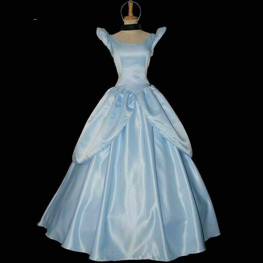 Princess Dress Cinderella Cosplay Party Fancy Costume for Girl Women &