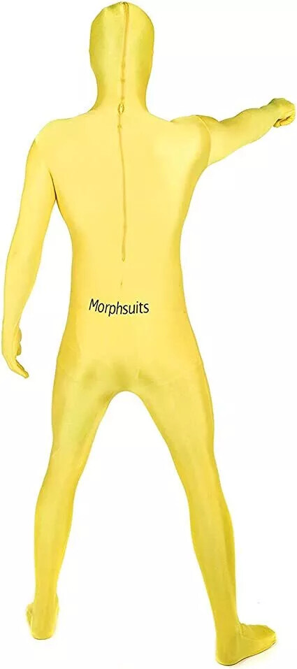 Yellow Morphsuit M – XXL Mens Womens Skinsuit Zentai Suit Halloween Costume