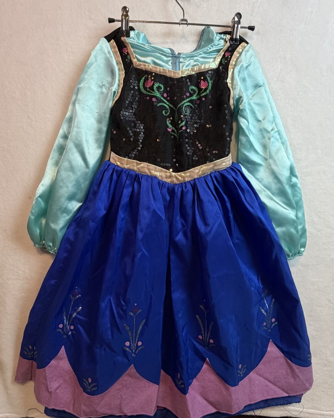Disney Frozen Princess Anna Dress Costume Girls Size 5/6 Gently Worn