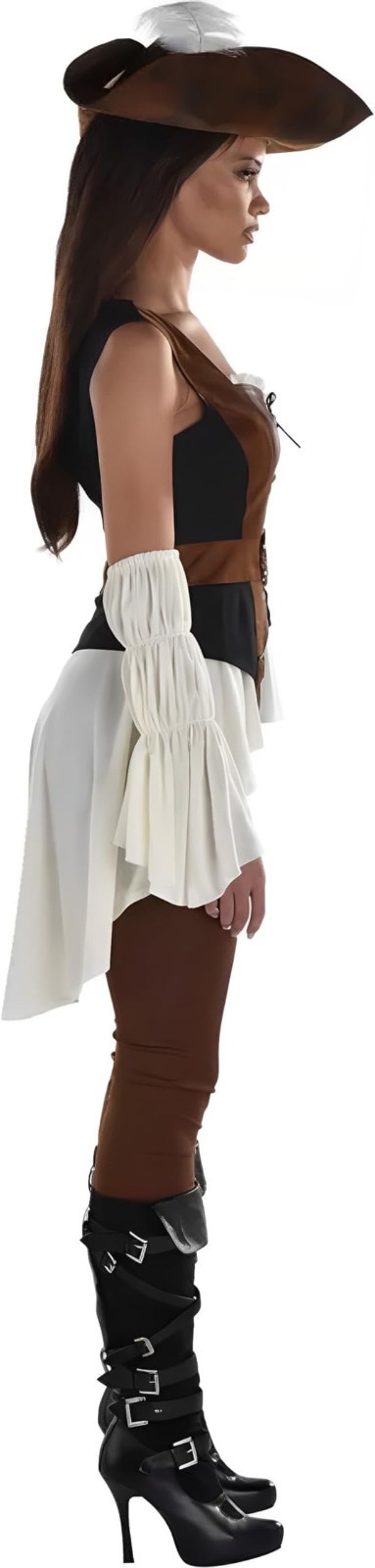 Shipwrecked Pirate Halloween Adult Costume – Medium