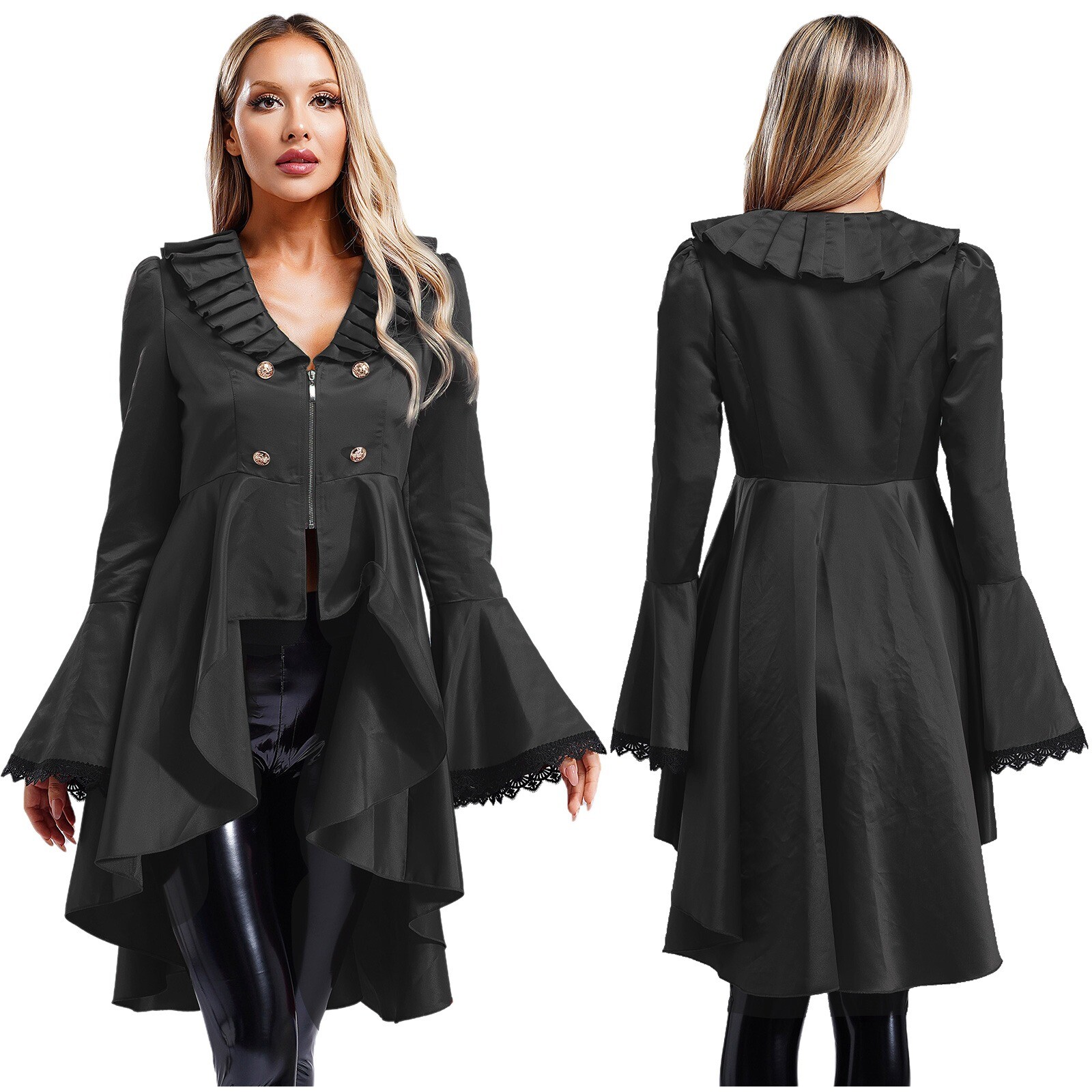Womens Jackets Performance Renaissance Suit Tailcoat Punk Victorian Role Play