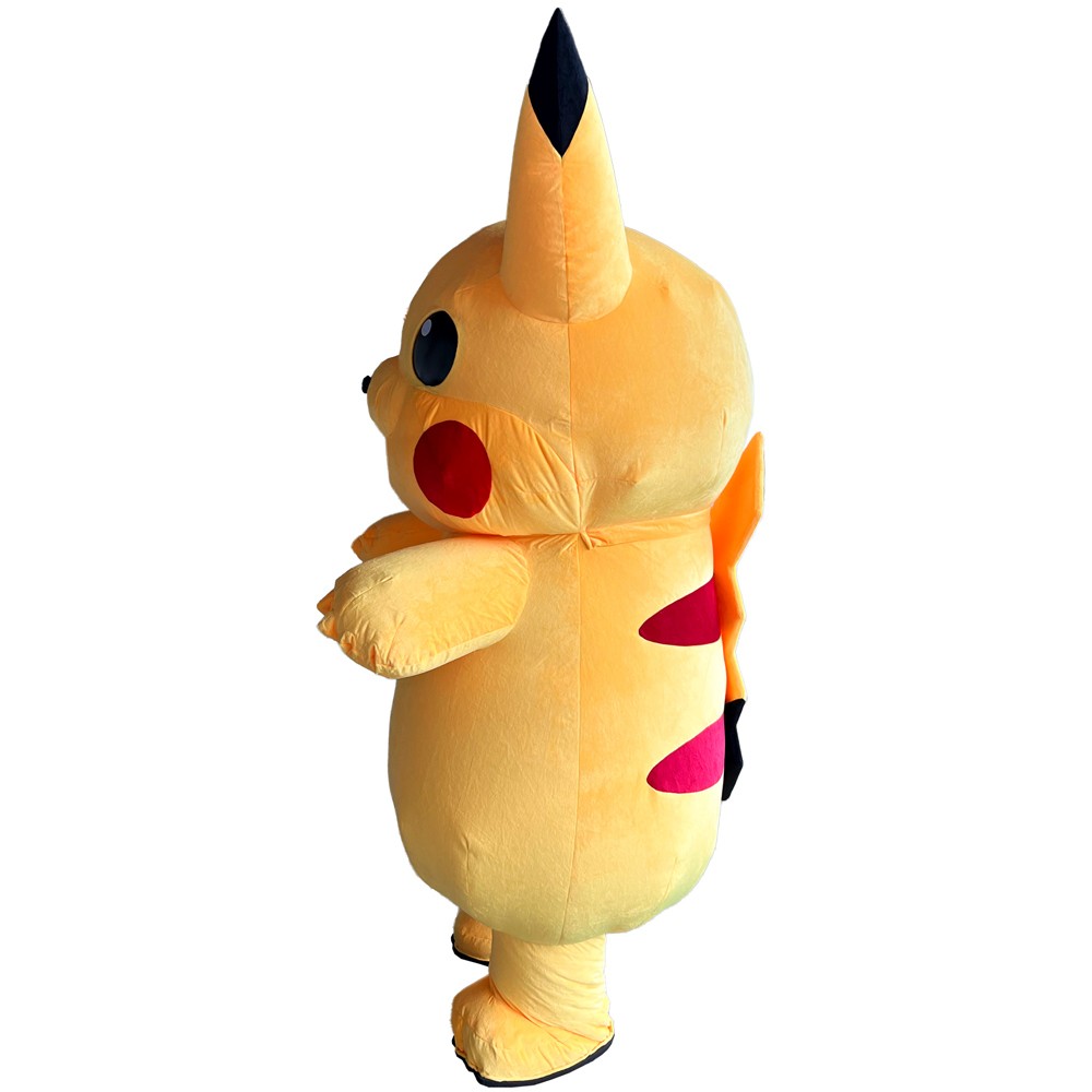 Giant Pikachu Inflatable Costume Plush Mascot Halloween Cosplay Party Outfit