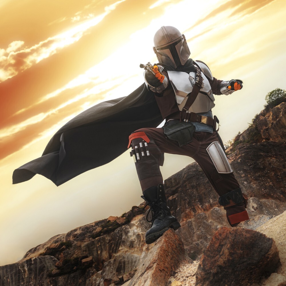 Star Wars The Mandalorian Din Djarin Cosplay Beskar Steel Armor Costume Fell Set