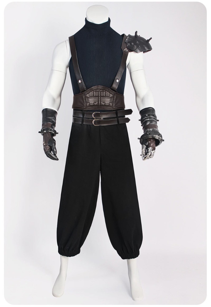 Final Fantasy 7: Rebirth Cloud Strife Cosplay Costume Set Halloween Outfit Gift