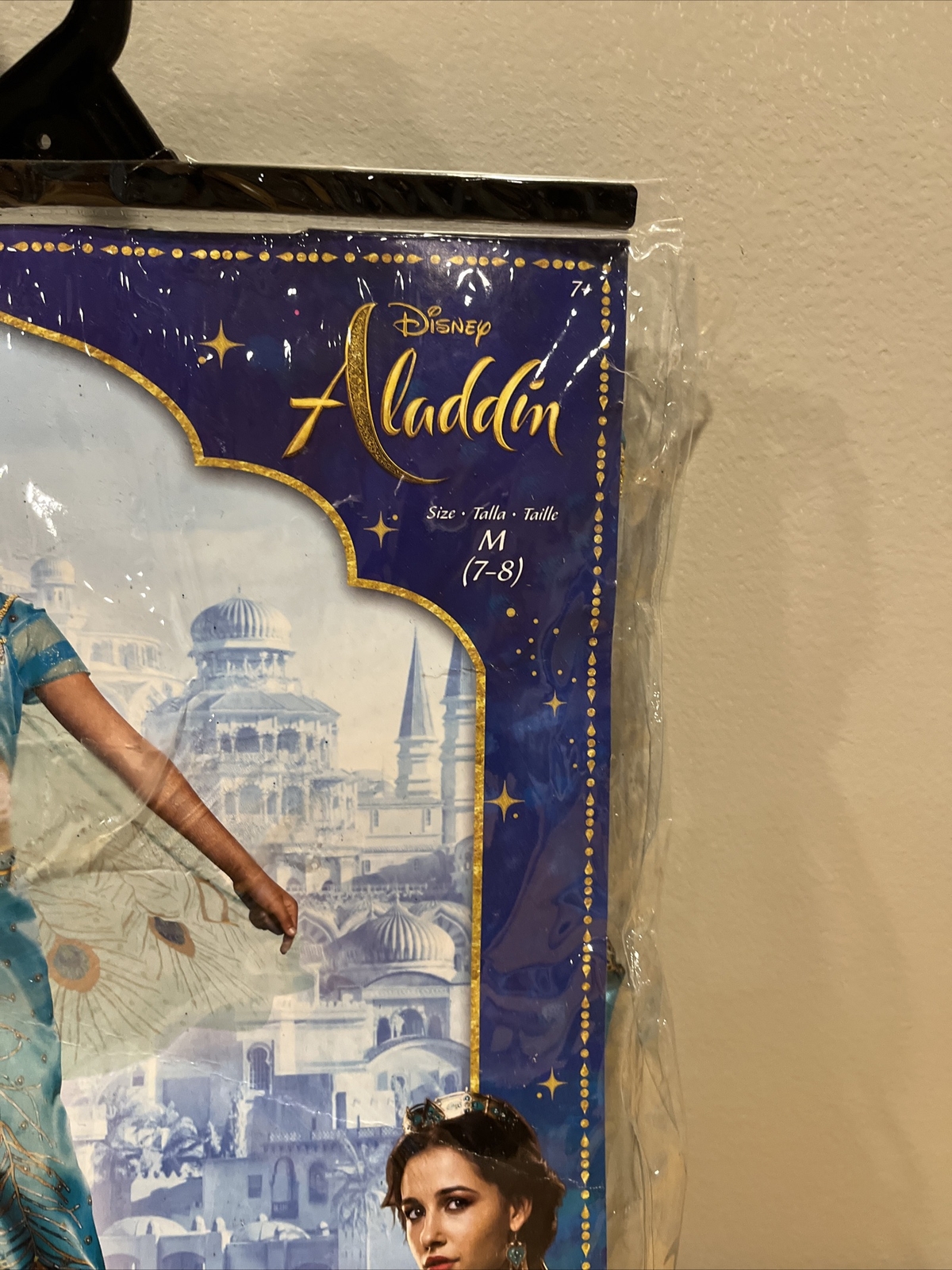 Jasmine Teal Classic Disney Aladdin Movie Fancy Dress Up Halloween Child Costume