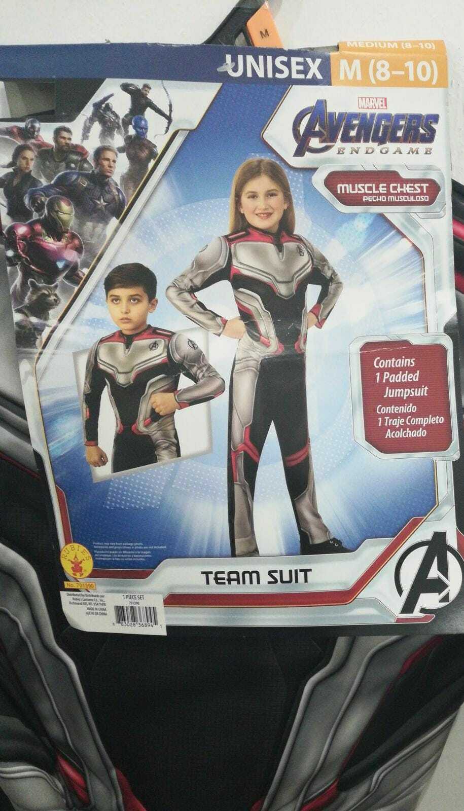 Rubies Avengers Endgame Team Suit Boys Halloween Costume Size M (8-10)