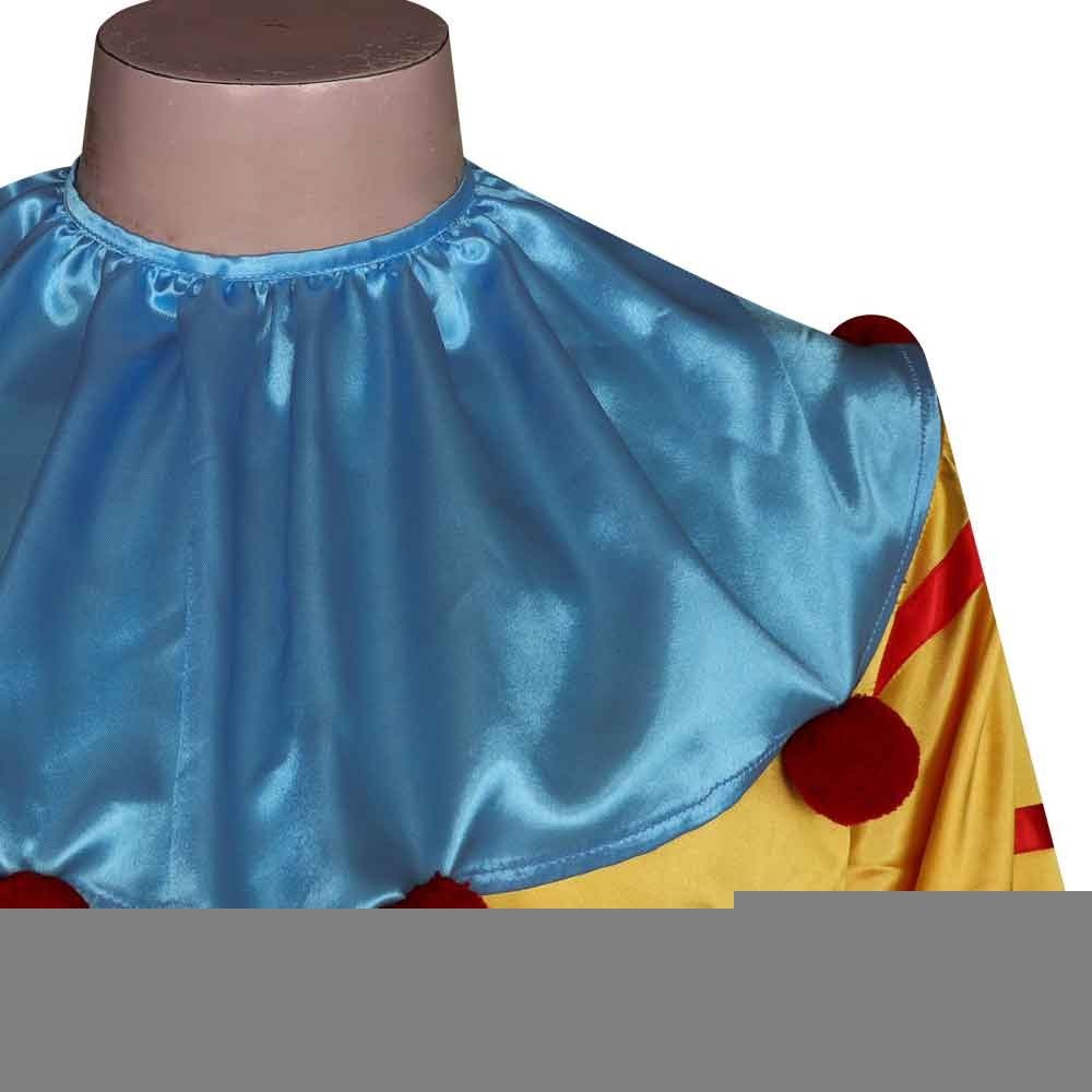 Adult Shorty Cosplay Clown Costume Jumpsuit Halloween Party Suit Fancy Dress New
