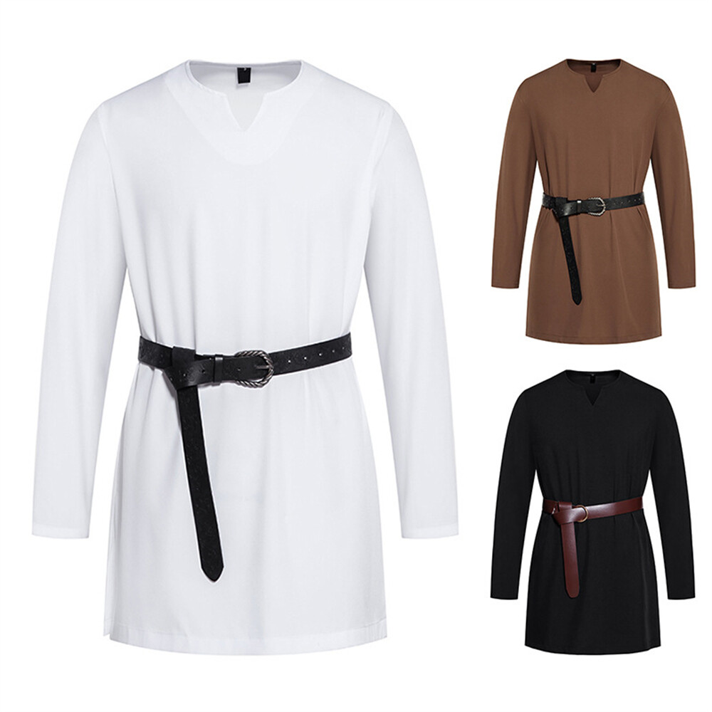 Men Medieval Renaissance Costume For Men Long Sleeve Cosplay Clothing