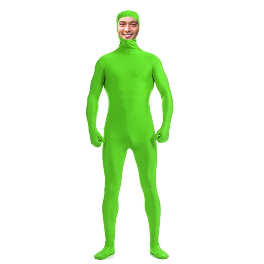 DH Zentai Suit Men’s Spandex Halloween Full Body Open Face Costume