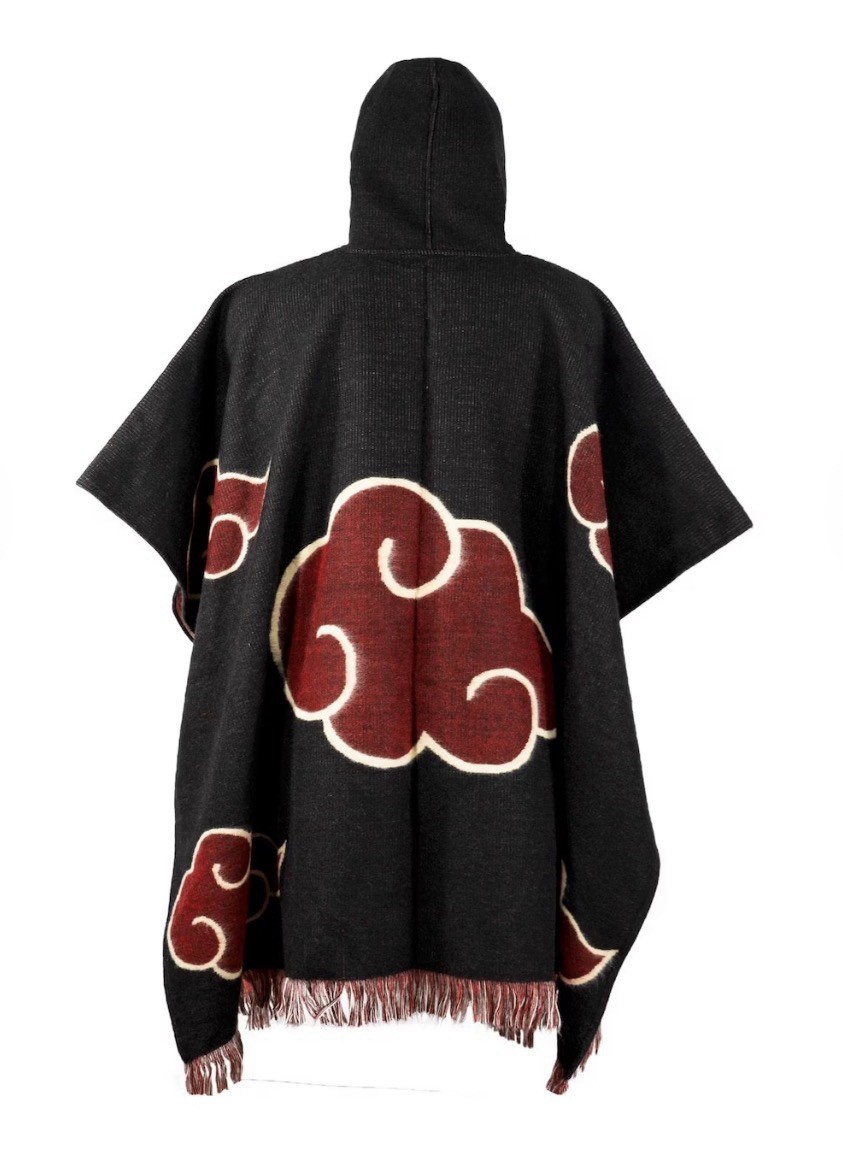 Premium Naruto Akatsuki Mexican Poncho Cloak – Heavy Woven Anime Cosplay Baja