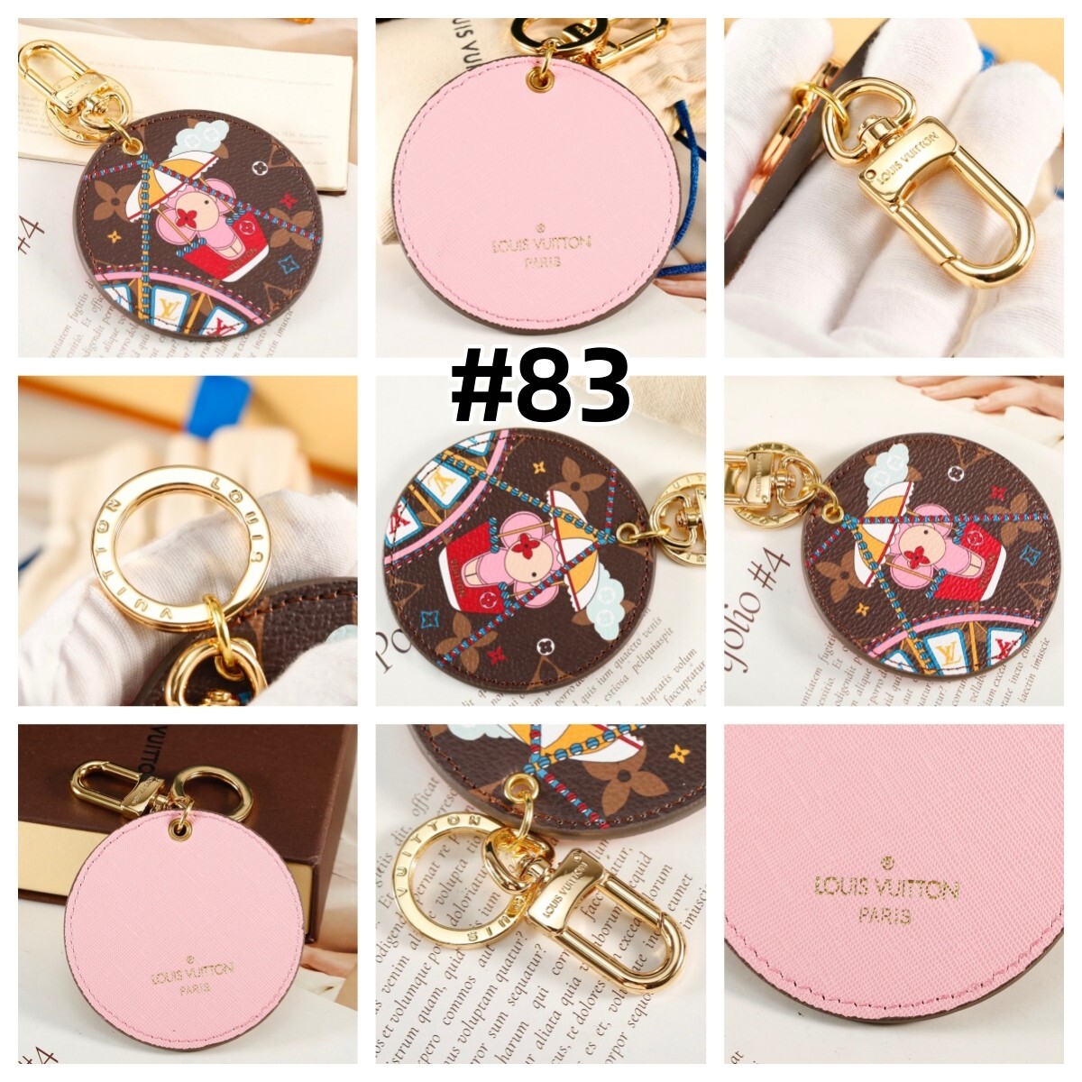 Key Chain Keychain Keyring Bag Charms Pendants Purse Handbag Accessories w/TAG s