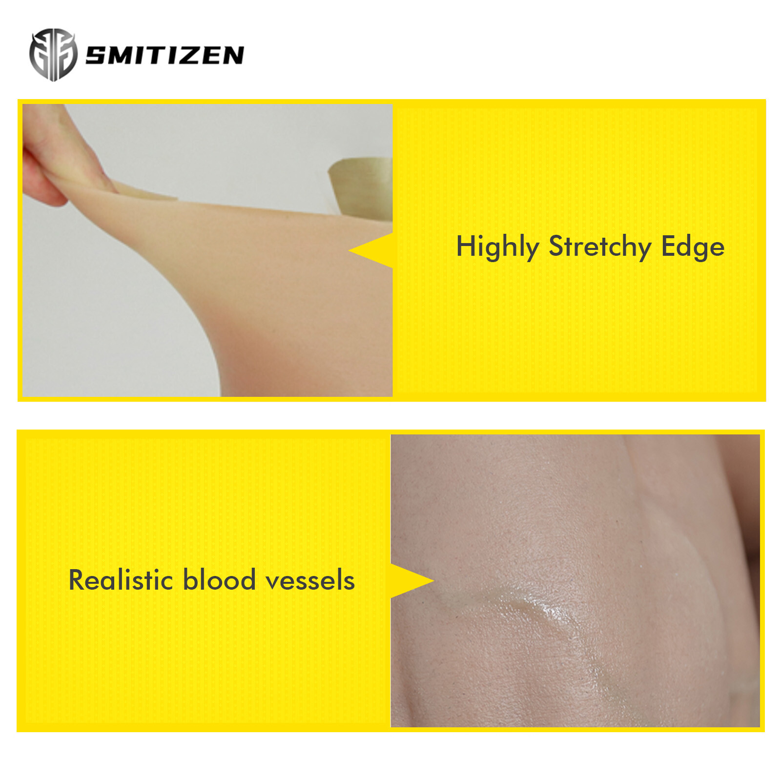 Smitizen Silicone Fake Muscle Pants Muscular Legs Body Suit Shaper Human