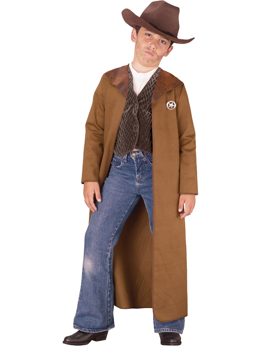 Childs Boy’s Wild West Cowboy Sheriff Gunslinger Outlaw Costume Medium 8-10