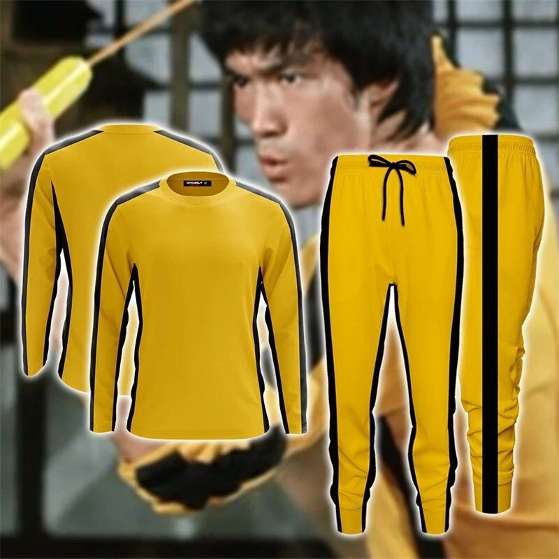Chinese Kongfu Game of Death Cosplay Jumpsuit Kung Fu Costume Adult