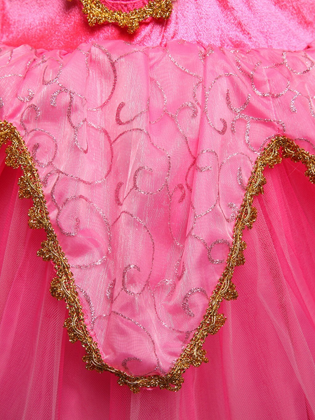 Sleeping Beauty Princess Aurora Costume Party Dress For Girls Pink And Blue Set