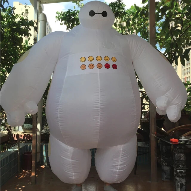 Inflatable Costume Outfit Big Hero BayMax for Halloween Cosplay Party AdultSize