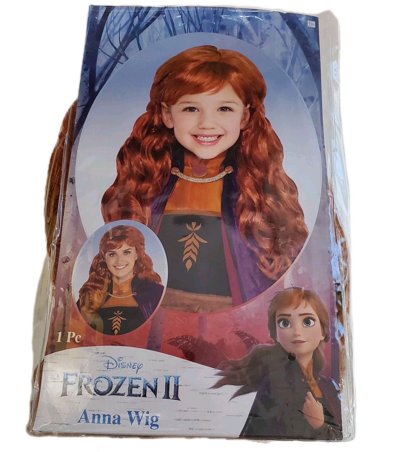 Frozen II Anna wig Disney Princess NEW red hair dress up