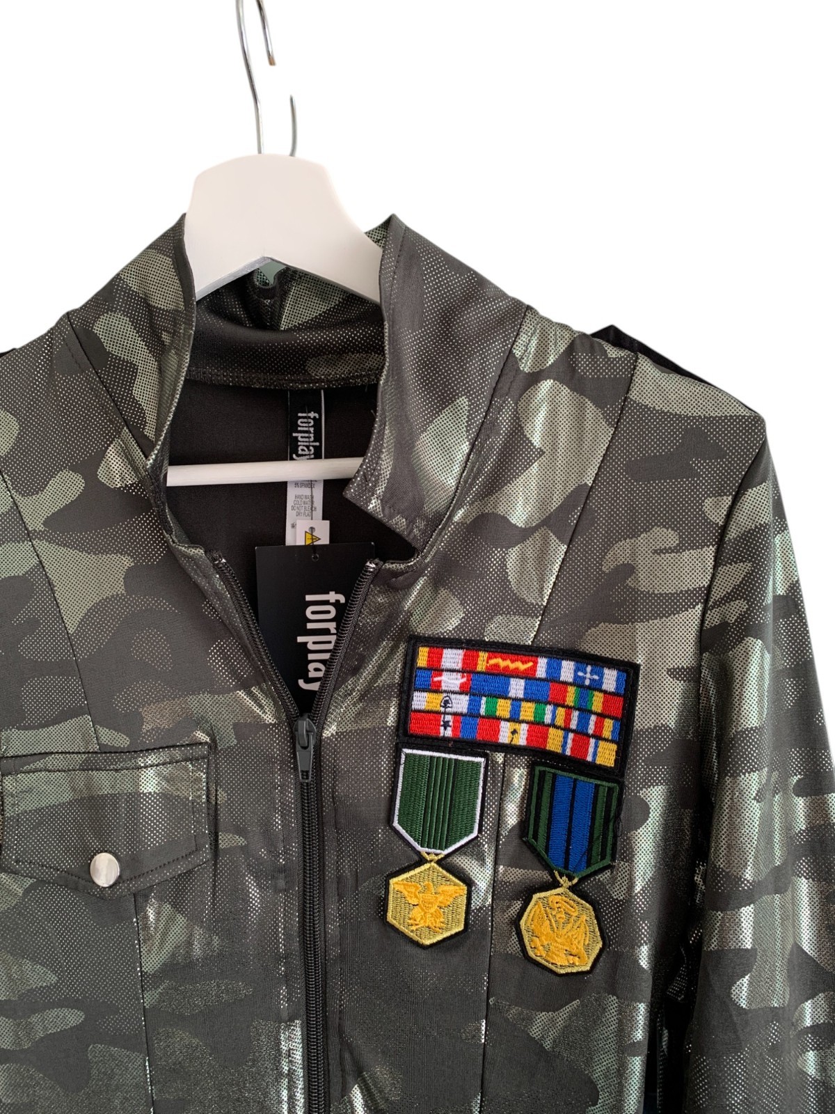 Forplay Army Cadet Military Costume Camo Sexy NWT Size S/M Womens