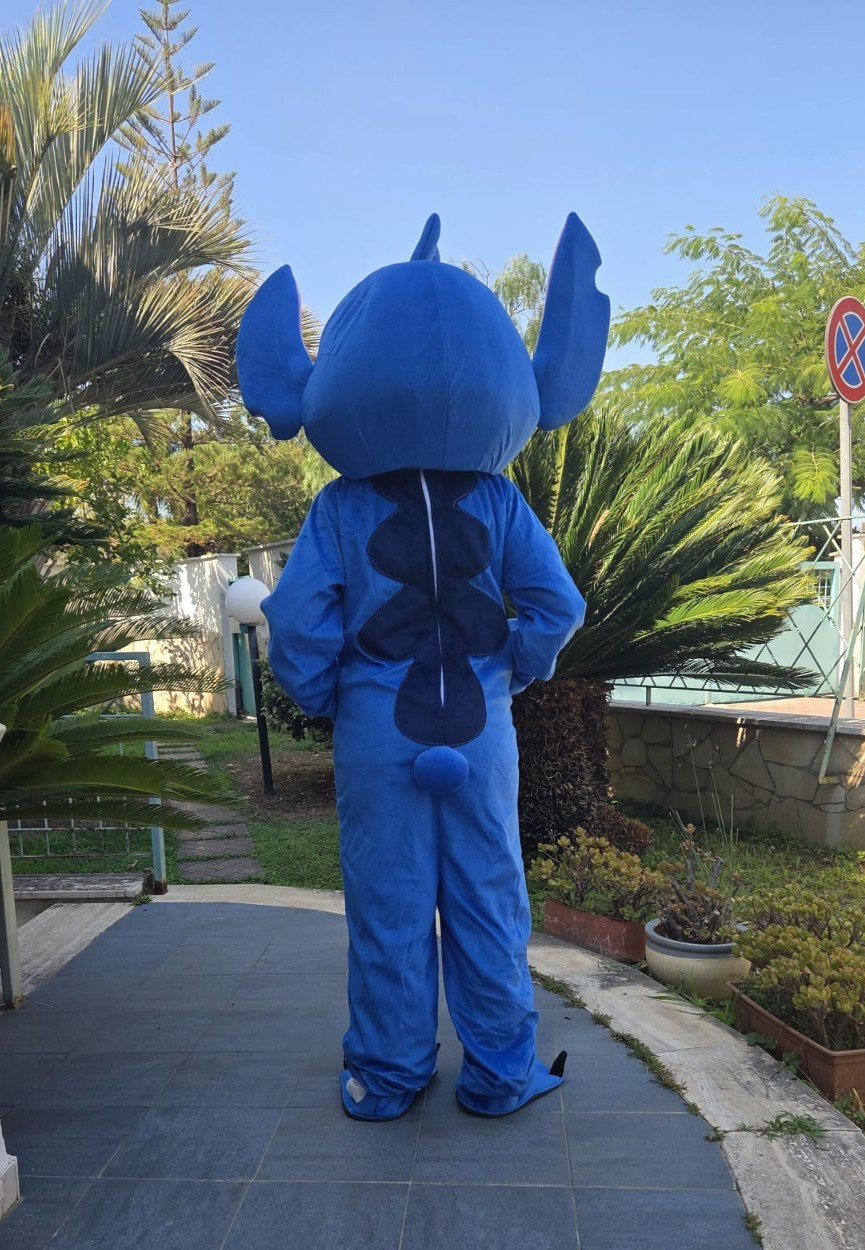 Mascotte Stitch costume professionale per adulti carnevale koala blu stich lilo