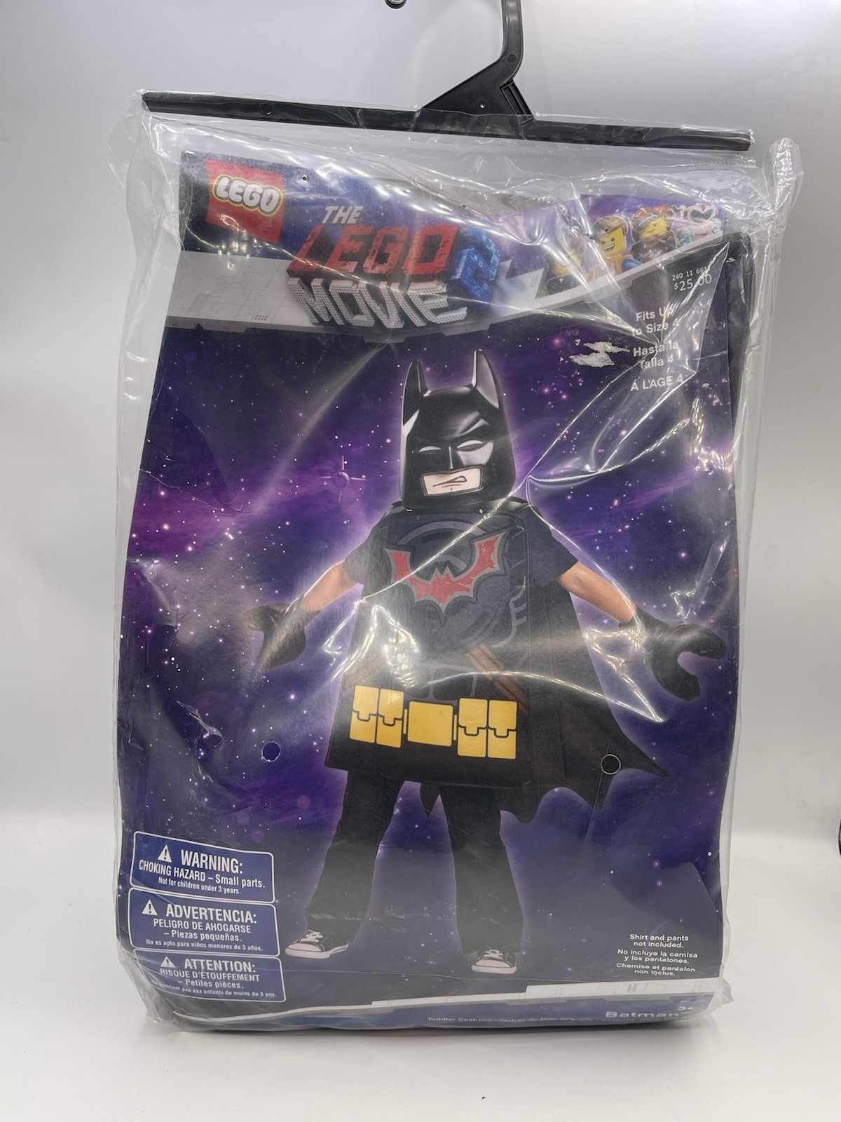 Batman Lego Movie2 Superhero Fancy Dress Up Halloween Child Costume XS – 3T-4T