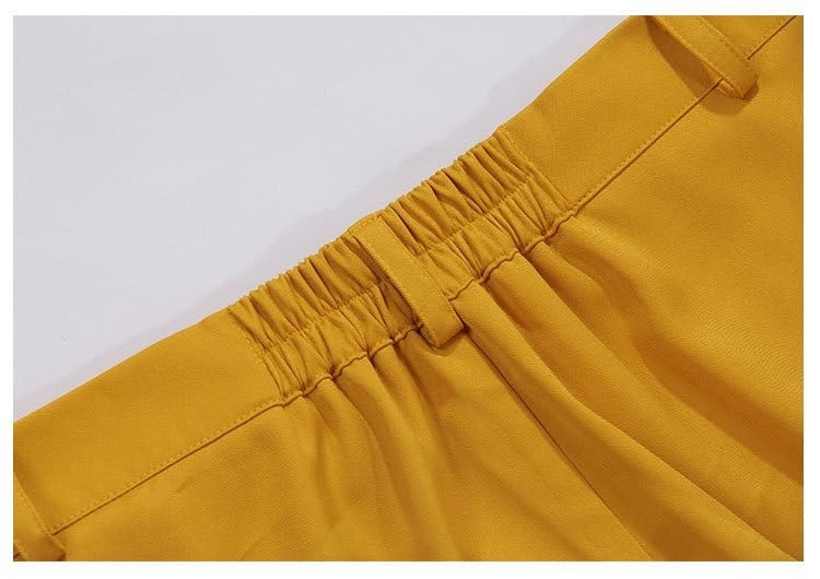 Men’s Yellow Suit Costume Cosplay Outfit for Halloween – Jacket, Shirt & Pants S